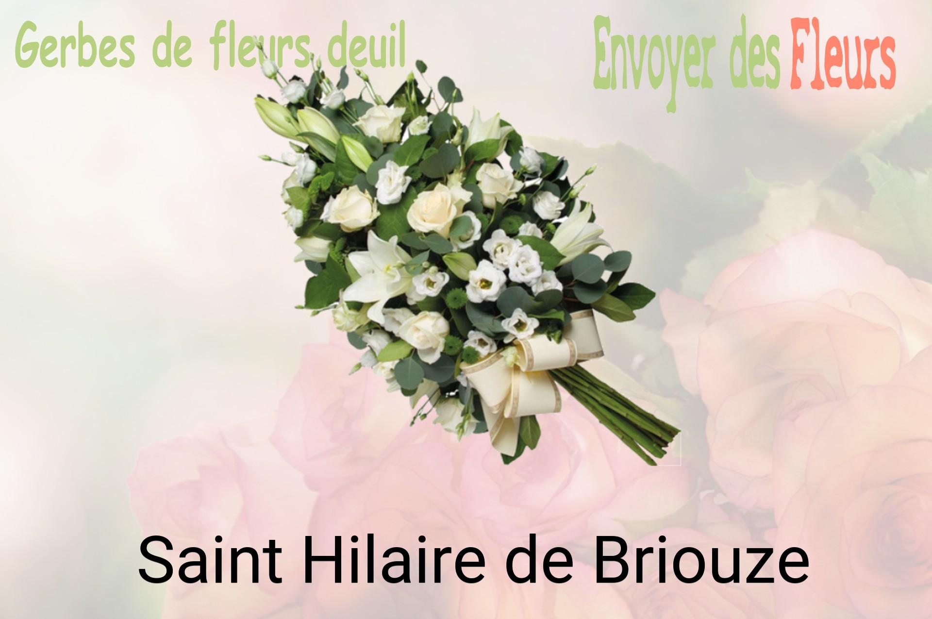 Gerbe de fleurs de deuil livrée à Saint-Hilaire-de-Briouze